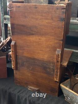 Antique Miniature Childs Primitive Wooden Step Back Cupboard Kitchen Pantry