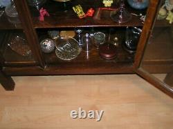 Antique Mission / Arts And Crafts Tiger Oak China Cabinet