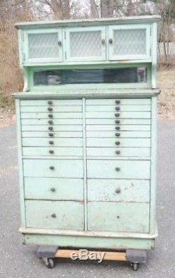 Antique Multi Drawer Dental Cabinet GREAT FOR ARTISTS & CRAFTERS Shabby Chic