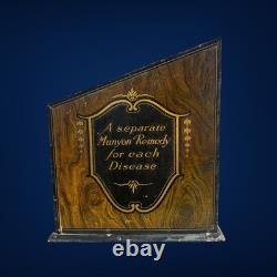 Antique Munyon's Homeopathic Home Remedies Drug Store Tin Cabinet Advertising