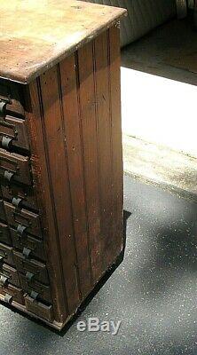 Antique OAK 45 Drawer Apothecary Country Store Hardware Parts Cabinet Chest Case