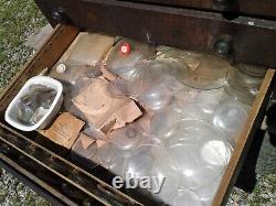 Antique Oak 10 Drawer Watch Repair Cabinet 1890s Era