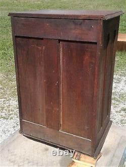 Antique Oak 10 Drawer Watch Repair Cabinet 1890s Era