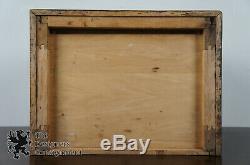 Antique Oak 12 Drawer Dental Medicine Cabinet Apothecary Chest Pharmacy Box 15