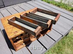 Antique Oak 15 Drawer Counter Top Store Hardware Cabinet 1900s Era