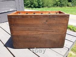 Antique Oak 15 Drawer Counter Top Store Hardware Cabinet 1900s Era