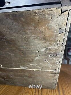 Antique Oak 1800s Post Office Stamp Money Cabinet Solid Oak Original Keys Lock