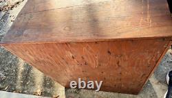 Antique Oak Apothecary Cabinet File General Store Hardware Library 48 Drawers