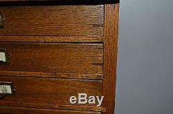 Antique Oak Cabinet The Philadelphia Commercial Museum with Contants