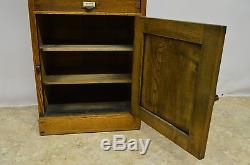 Antique Oak Cabinet The Philadelphia Commercial Museum with Contants