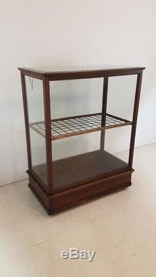 Antique Oak Cane / Walking Sticks Display Case Cabinet Attributed To Oscar Onken