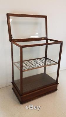 Antique Oak Cane / Walking Sticks Display Case Cabinet Attributed To Oscar Onken