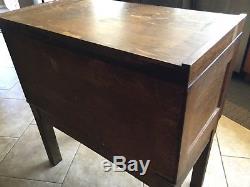 Antique Oak Card File Library Cabinet 9 Drawer Architectural Salvage quartersawn