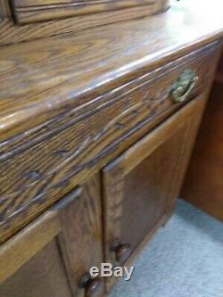 Antique Oak China Cabinet