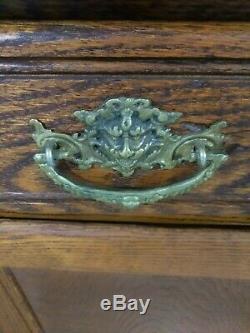 Antique Oak China Cabinet