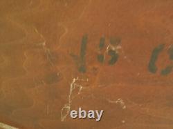 Antique Oak China Cabinet / Cupboard with Drawer, 3 Shelves & Locking Door with Key