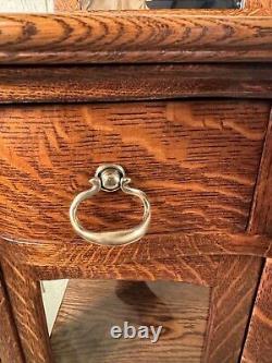 Antique Oak Curio Server