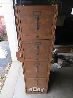 Antique Oak File Cabinet