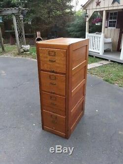 Antique Oak File Cabinet