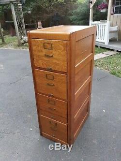 Antique Oak File Cabinet