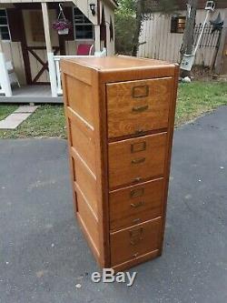 Antique Oak File Cabinet