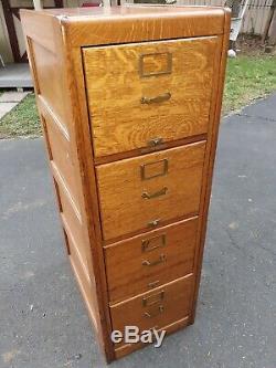 Antique Oak File Cabinet