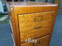 Antique Oak File Cabinet