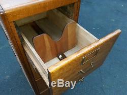 Antique Oak File Cabinet