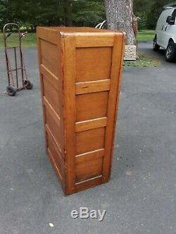 Antique Oak File Cabinet