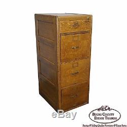 Antique Oak File Cabinet by Library Bureau