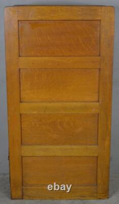 Antique Oak Four-Drawer File Cabinet Bureau of Sole Makers #22102