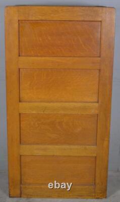 Antique Oak Four-Drawer File Cabinet Bureau of Sole Makers #22102