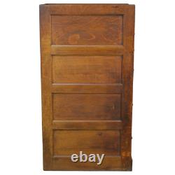 Antique Oak Four Drawer File Cabinet Legal Size, Warner Maker, 1890s, #22217