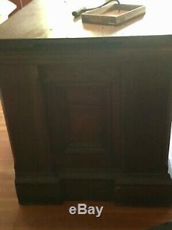 Antique Oak General Store Wood Countertop Cabinet
