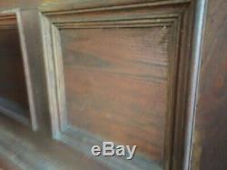 Antique Oak General Store Wood Countertop Cabinet