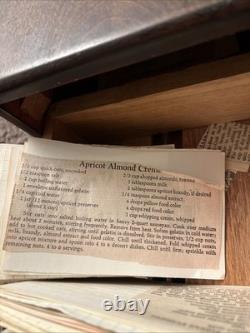 Antique Oak Globe Wernicke Drawer Card File Cabinet Index W Recipe Collection