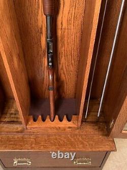 Antique Oak Gun Cabinet