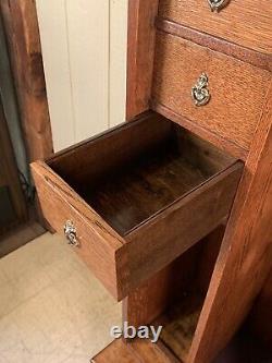 Antique Oak Gun Cabinet