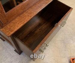 Antique Oak Gun Cabinet