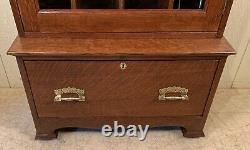 Antique Oak Gun Cabinet