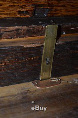 Antique Oak Hand Made Raised Panel Watch Maker's Cabinet