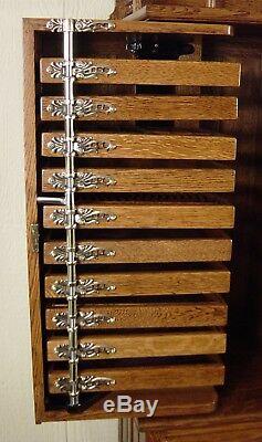 Antique Oak Harvard Co. Dental Cabinet Model #46X