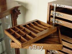 Antique Oak Harvard Co. Dental Cabinet Model #46X