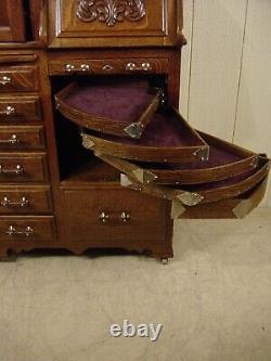 Antique Oak Harvard Co. Dental Cabinet Model #46X