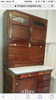 Antique Oak Hoosier Cabinet