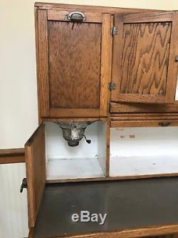 Antique Oak Hoosier Cabinet