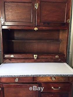 Antique Oak Hoosier Cabinet