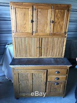 Antique Oak Hoosier Kitchen Cabinet Hoosier Brand