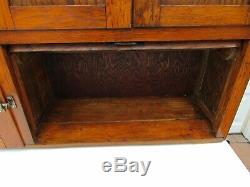 Antique Oak Hoosier Kitchen Cabinet WithFlour Sifter