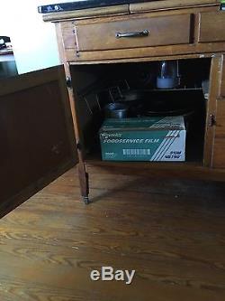 Antique Oak Hoosier Style Cabinet Ohio